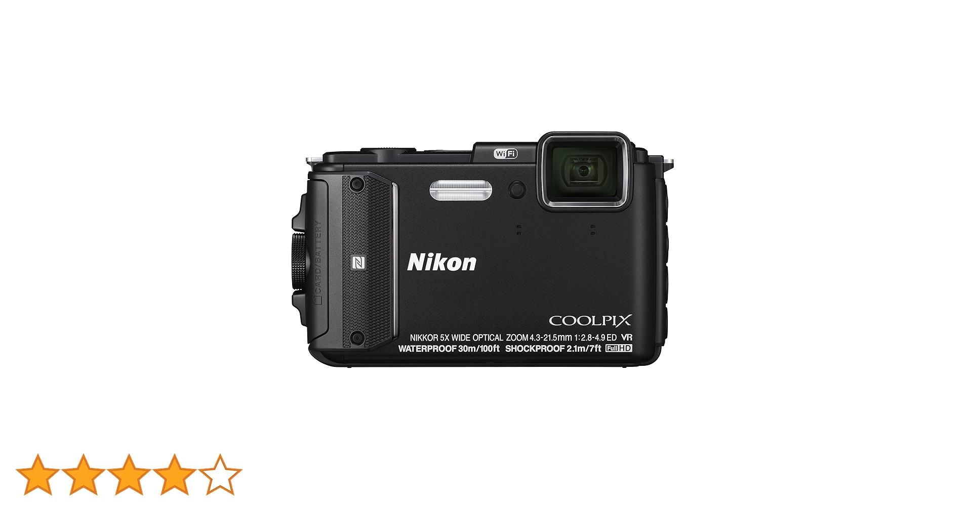 Amazon | Nikon デジタルカメラ COOLPIX AW130 ブラック BK